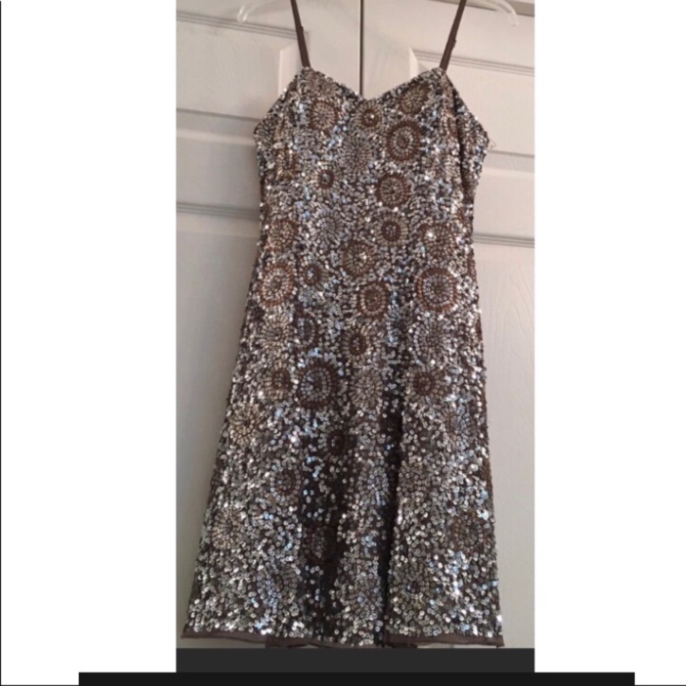 Camille La vie Gold and silver sequin dress
